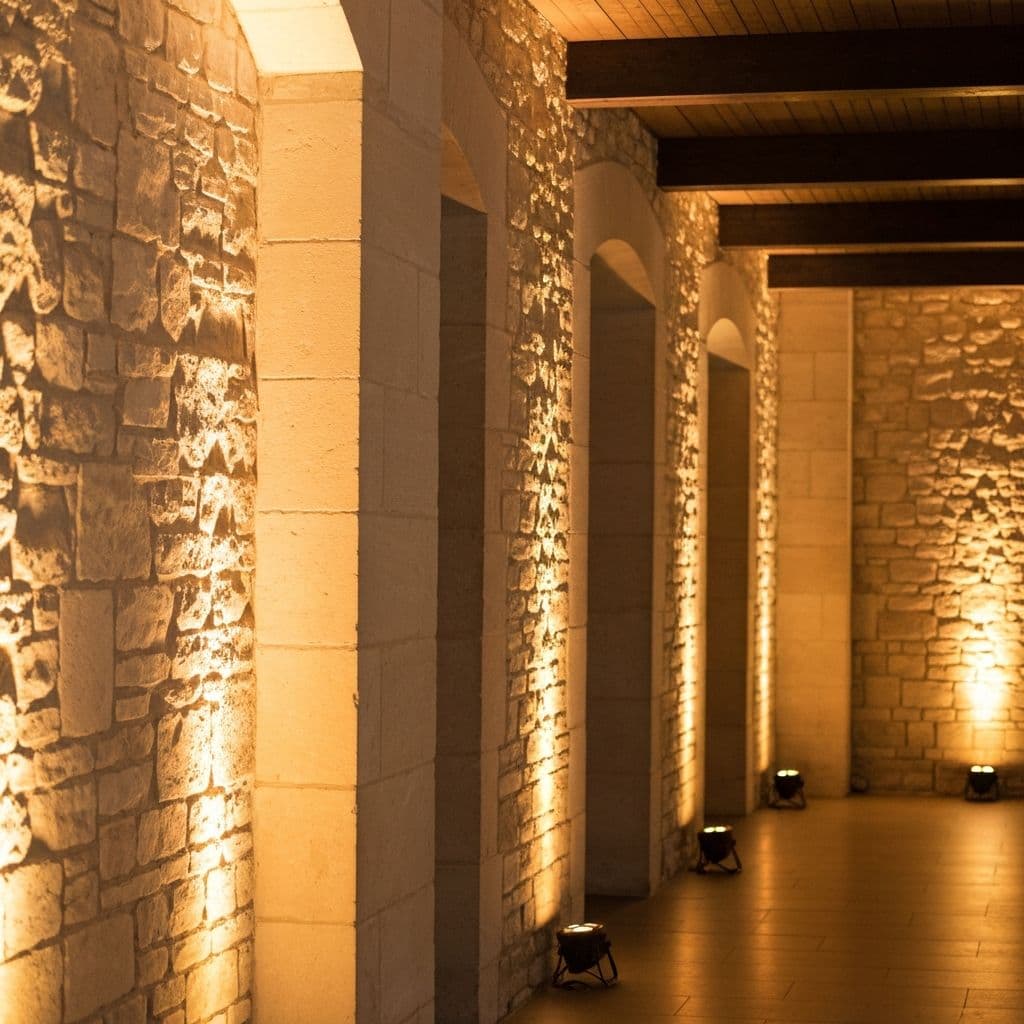 Decoración con luces cálidas